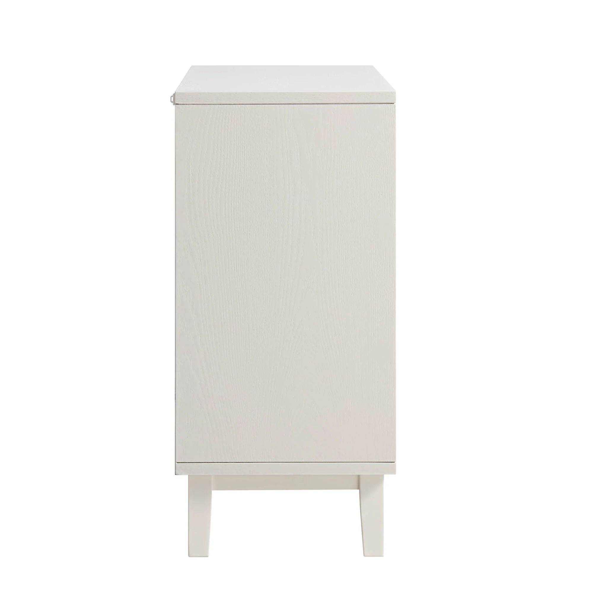 Bianca Chip Carved 1 Door 3 Drawer Small Sideboard, Sand Beige & Ivory - Image 9