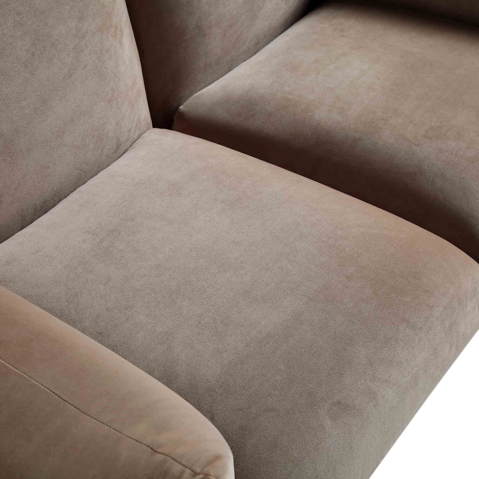 Gianni Two Seater Sofa, Mink Velvet - Image 12