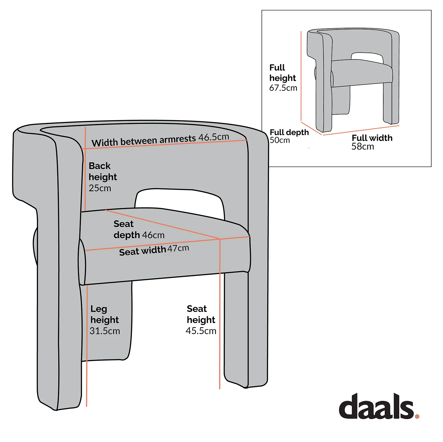 Greenwich White Boucle Dining Chair - Image 5