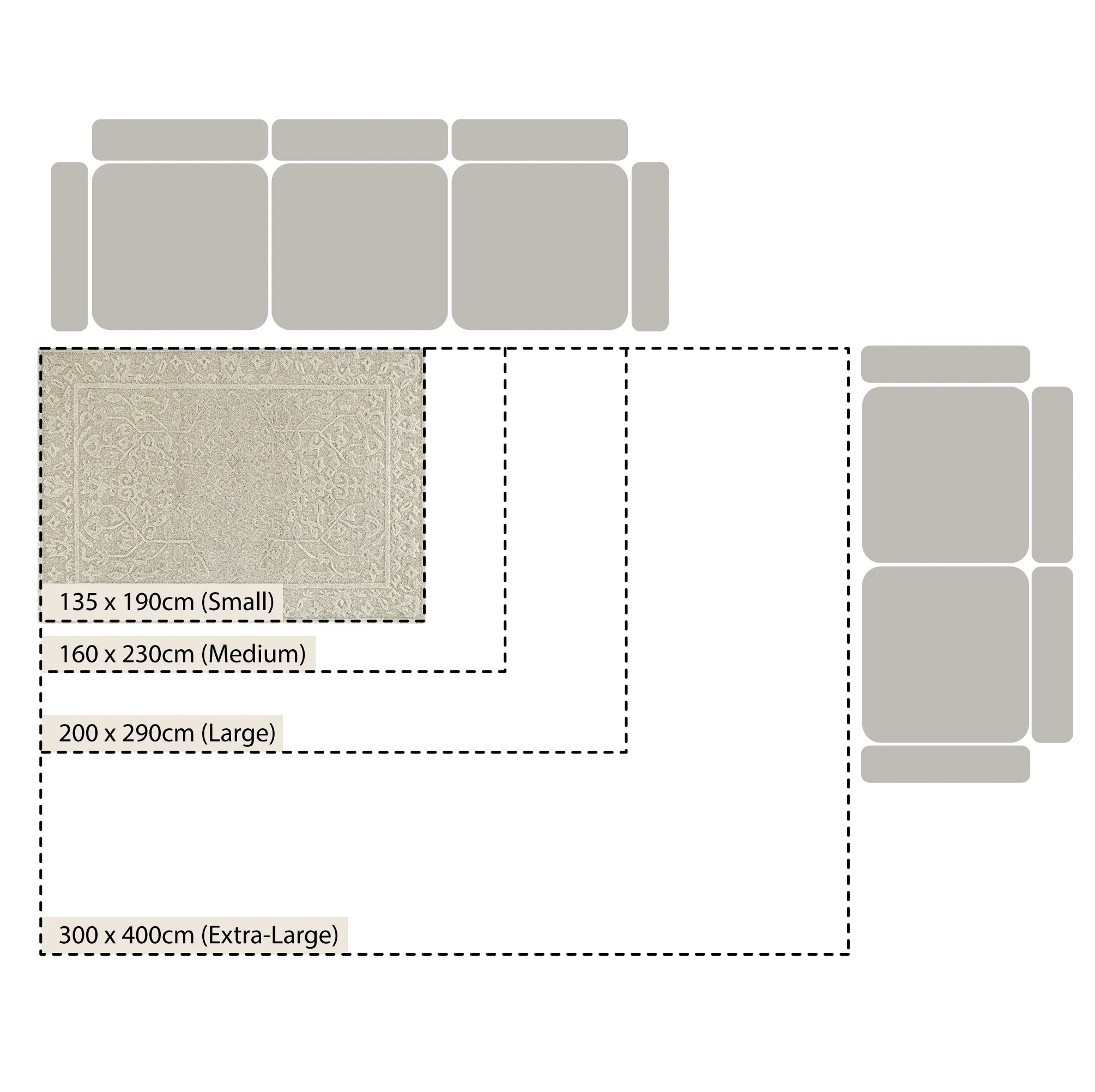 Lourdes Hand Tufted and Textured Cream Wool Rug - Image 4