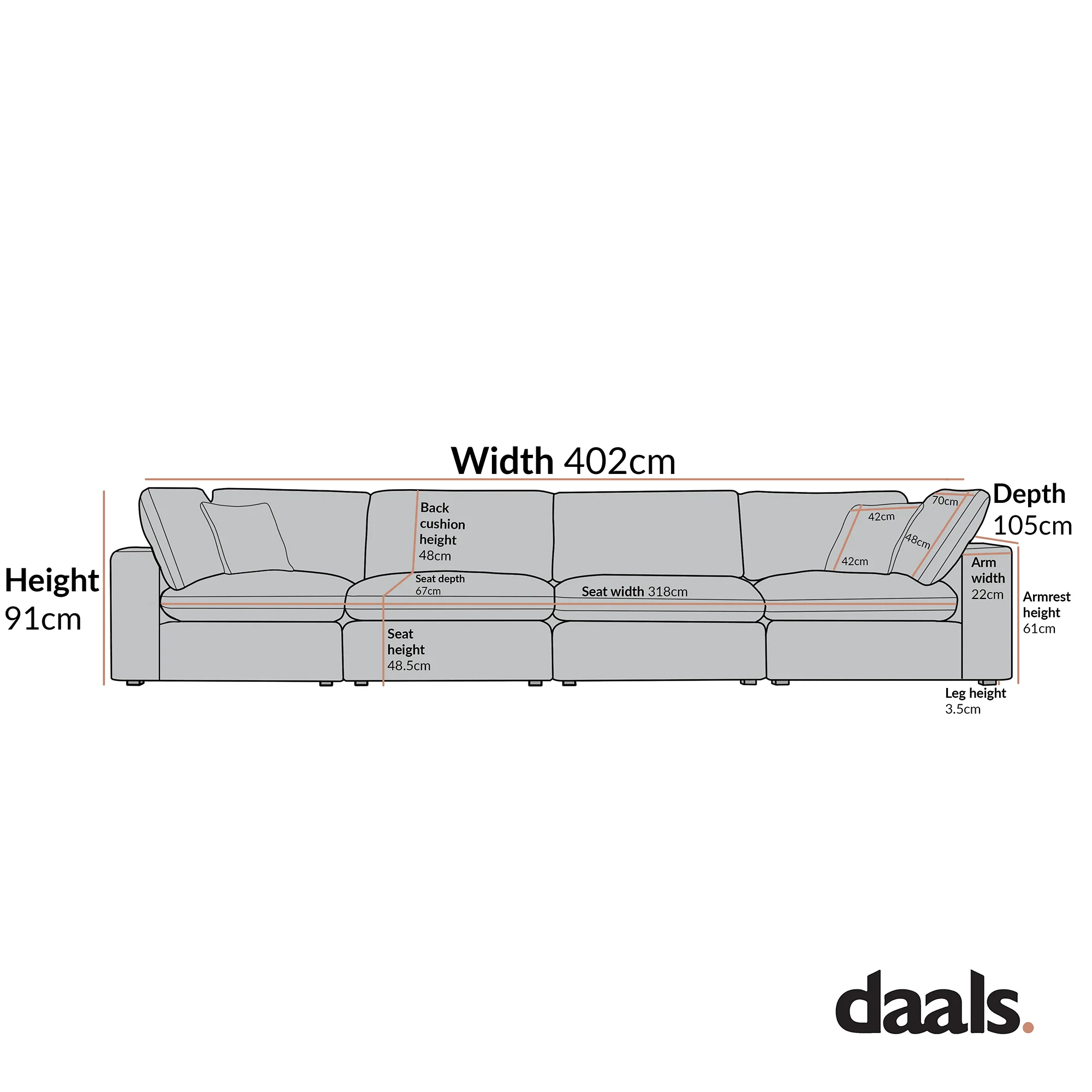 Lutyens Moss Green Velvet Modular Sofa, 4-Piece - Image 3