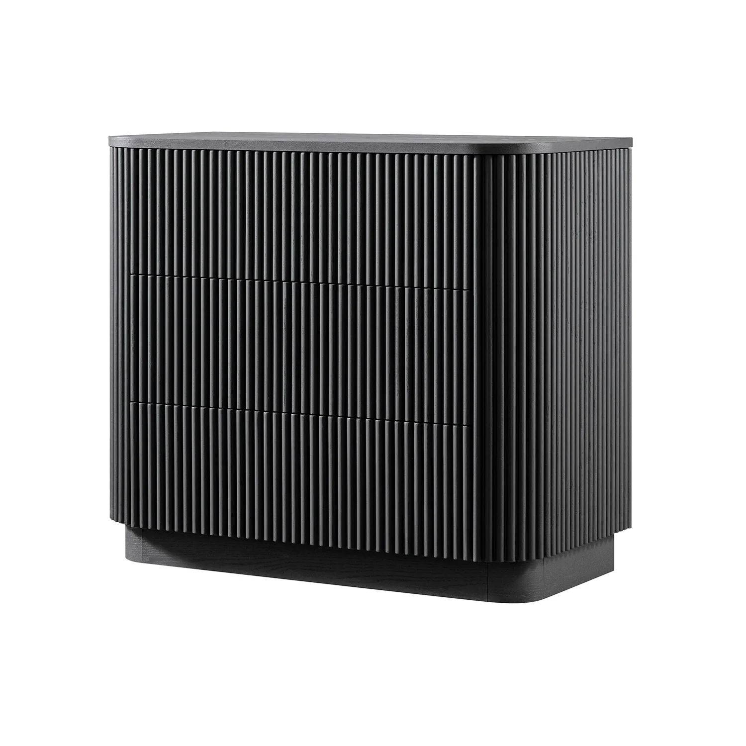 Maru Chest of 3 Drawers, Black - Image 8