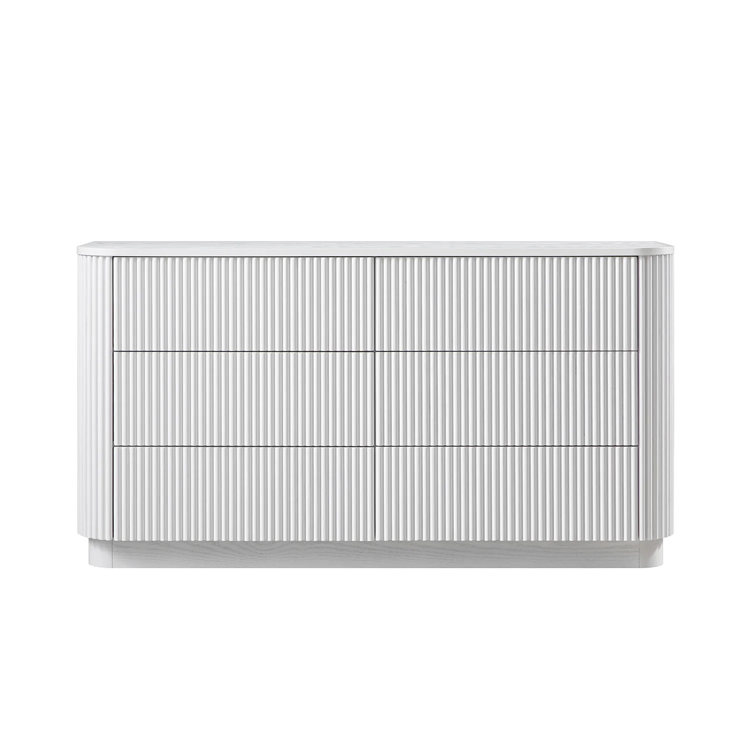 Maru Chest of 6 Drawers, Washed White