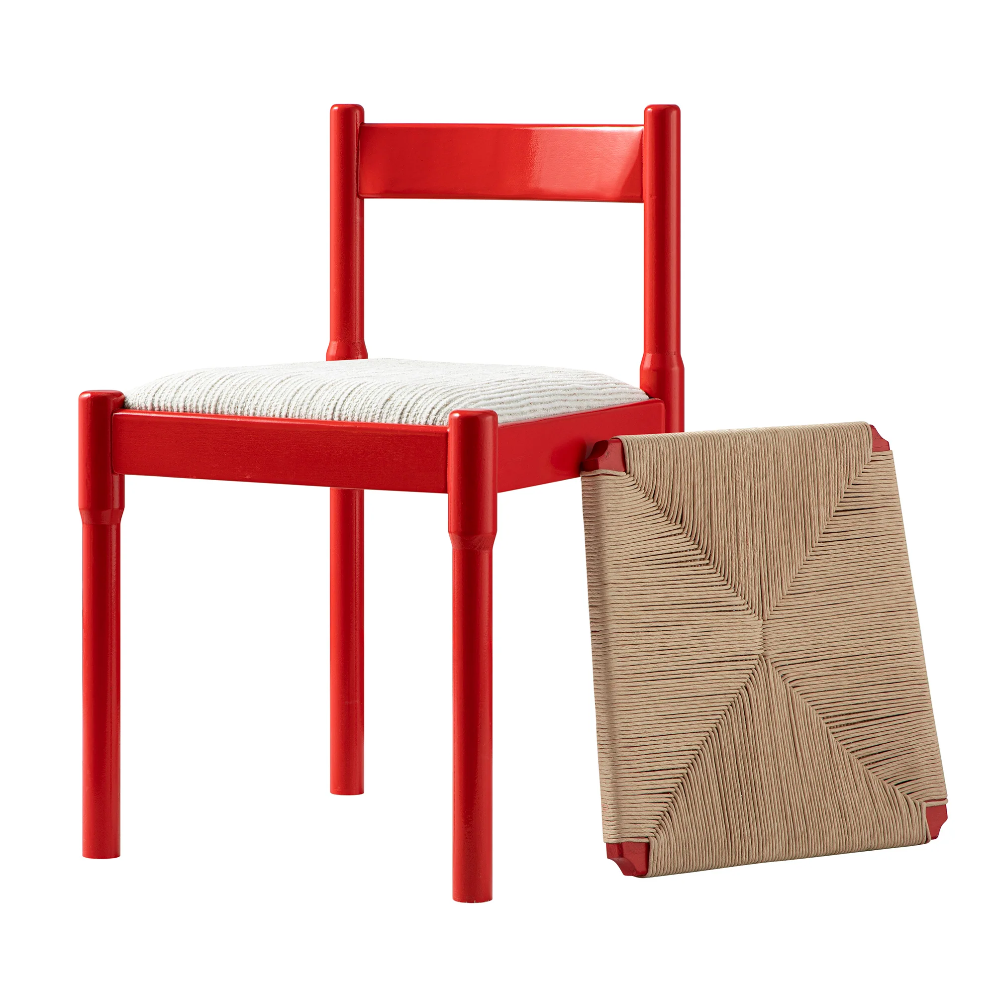 Minley 2-in-1 Dining Chair, Red High Gloss - Image 12