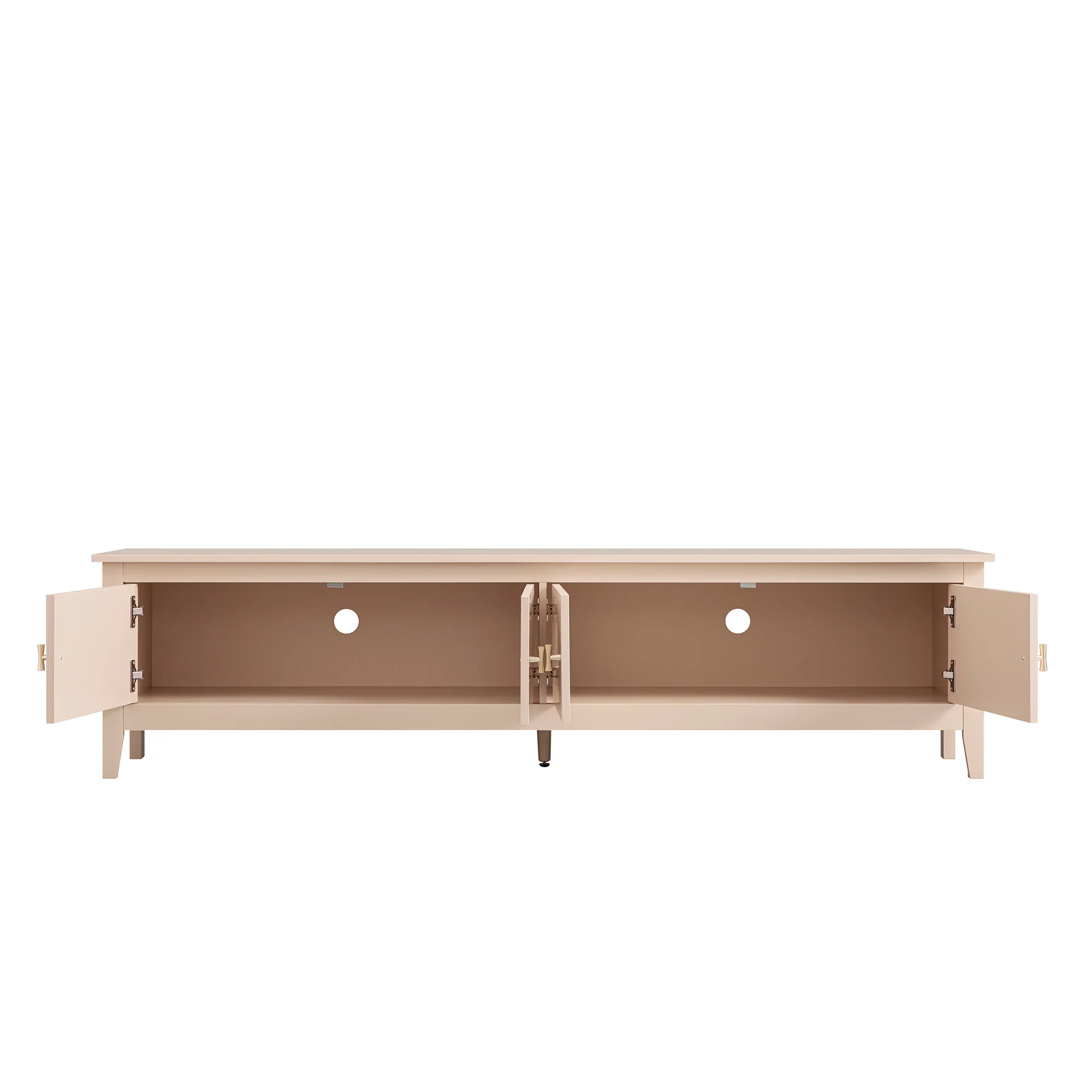 Oakham 180cm Wide TV Unit, Nude Pink - Image 10
