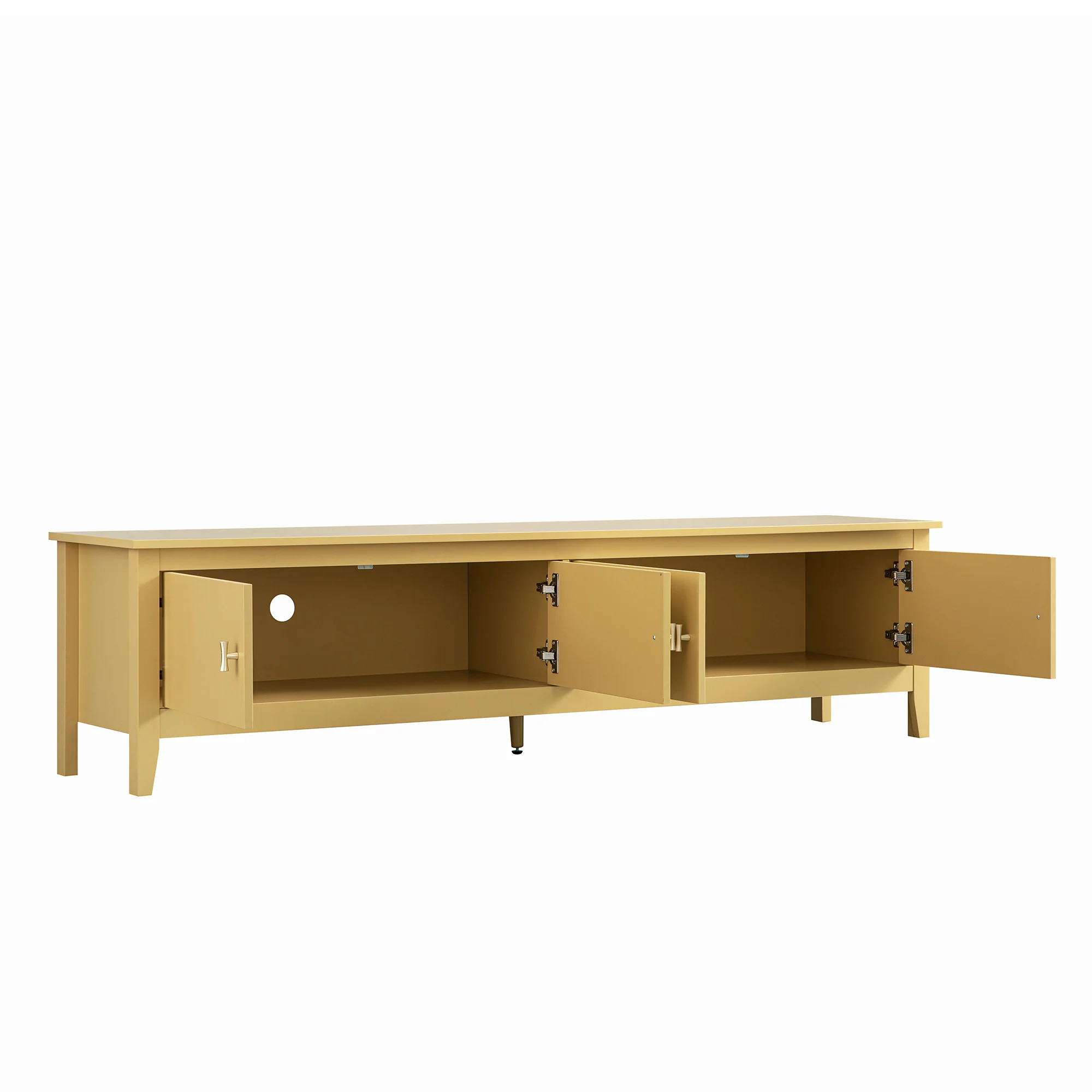 Oakham 180cm Wide TV Unit, Rattan Yellow - Image 11
