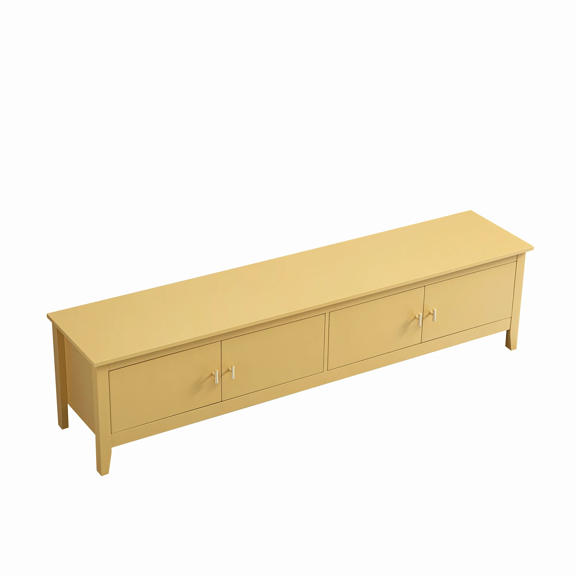 Oakham 180cm Wide TV Unit, Rattan Yellow - Image 12