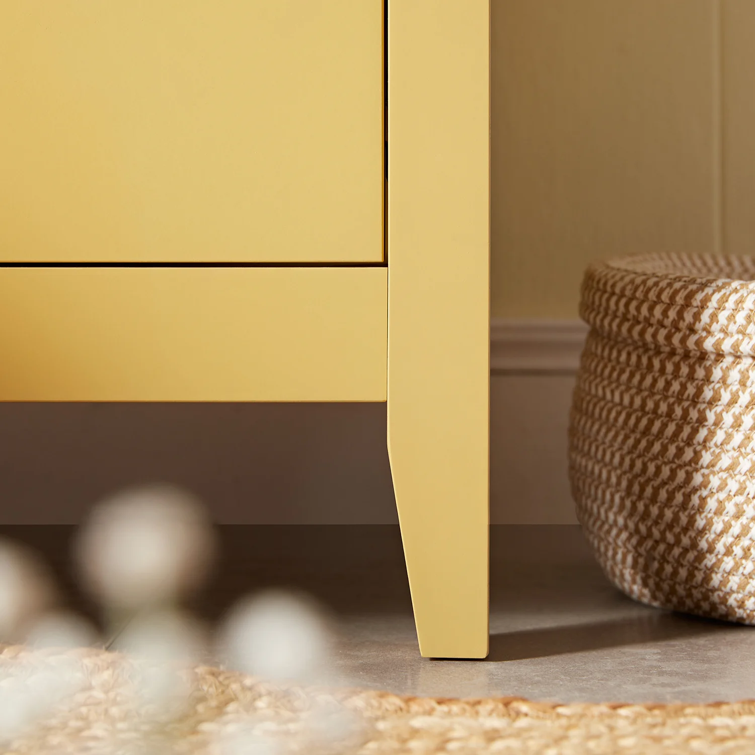 Oakham 180cm Wide TV Unit, Rattan Yellow - Image 6
